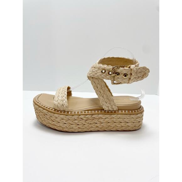 Ulla Johnson Gemma Flatform in Natural Straw Jute 38.5 - Picture 3 of 12